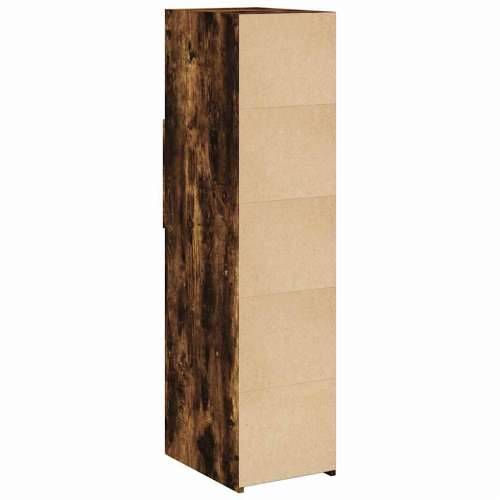 Visoka komoda boja hrasta 30 x 42,5 x 124 cm konstruirano drvo - Dimljeni hrast 1 Cijena