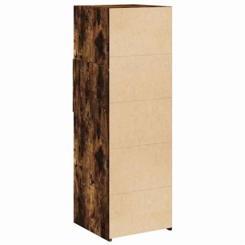 Visoka komoda boja hrasta 40 x 42,5 x 124 cm konstruirano drvo Dimljeni hrast 1 Cijena