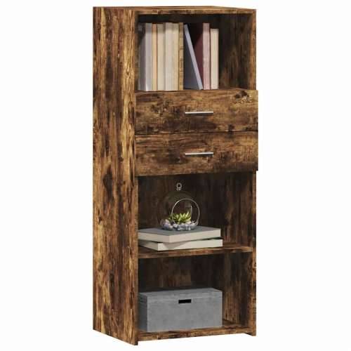 Visoka komoda boja hrasta 50 x 42,5 x 124 cm konstruirano drvo - Dimljeni hrast 1 Cijena