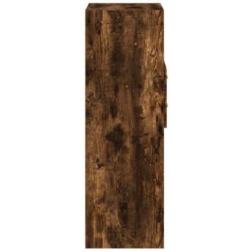 Visoka komoda boja hrasta 50 x 42,5 x 124 cm konstruirano drvo - Dimljeni hrast 1 Cijena