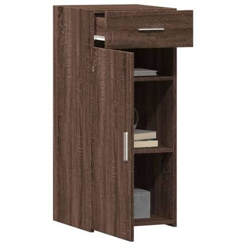 Komoda smeđa boja hrasta 40 x 42,5 x 93 cm konstruirano drvo - Smeđi hrast 1 Cijena