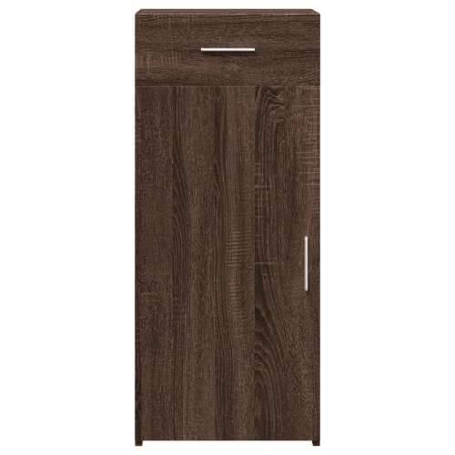 Komoda smeđa boja hrasta 40 x 42,5 x 93 cm konstruirano drvo - Smeđi hrast 1 Cijena