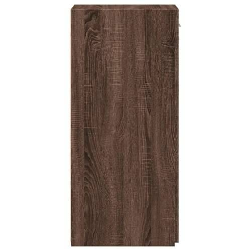Komoda smeđa boja hrasta 40 x 42,5 x 93 cm konstruirano drvo - Smeđi hrast 1 Cijena
