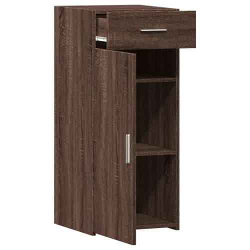 Komoda smeđa boja hrasta 40 x 42,5 x 93 cm konstruirano drvo - Smeđi hrast 1 Cijena