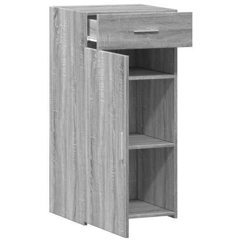 Komoda boja sivog hrasta sonome 45x42,5x93 cm konstruirano drvo - Sivi hrast sonoma 1 Cijena
