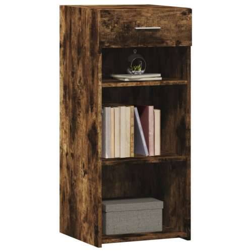 Komoda boja dimljenog hrasta 40x42,5x93 cm konstruirano drvo - Dimljeni hrast 1 Cijena