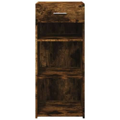 Komoda boja dimljenog hrasta 40x42,5x93 cm konstruirano drvo - Dimljeni hrast 1 Cijena
