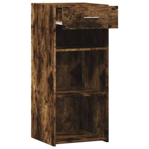 Komoda boja dimljenog hrasta 40x42,5x93 cm konstruirano drvo - Dimljeni hrast 1 Cijena