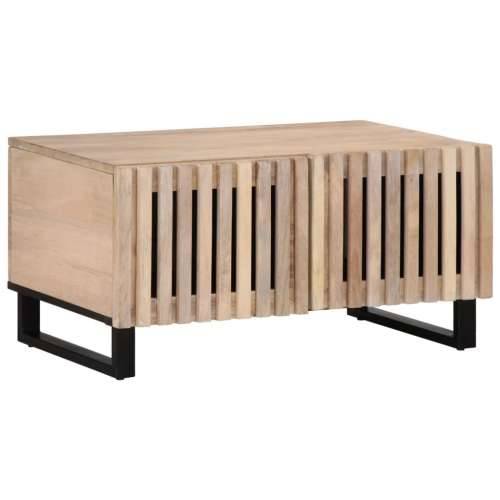 Stolić za kavu bijeli 80x51x40 cm od masivnog drva manga - Bijela 1 masivno drvo manga Cijena