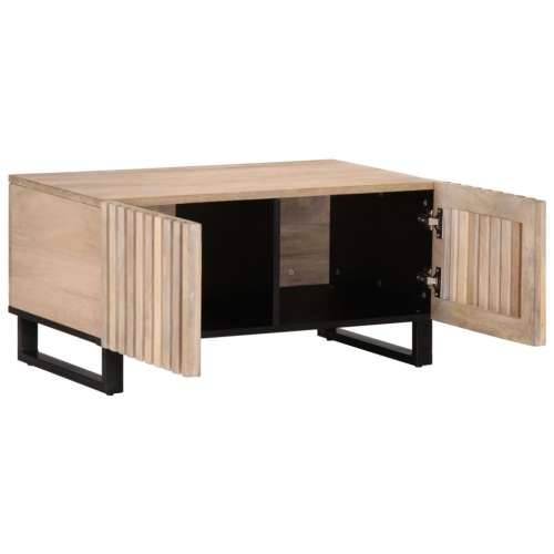 Stolić za kavu bijeli 80x51x40 cm od masivnog drva manga - Bijela 1 masivno drvo manga Cijena