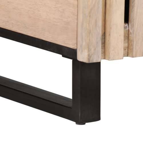 Stolić za kavu bijeli 80x51x40 cm od masivnog drva manga - Bijela 1 masivno drvo manga Cijena