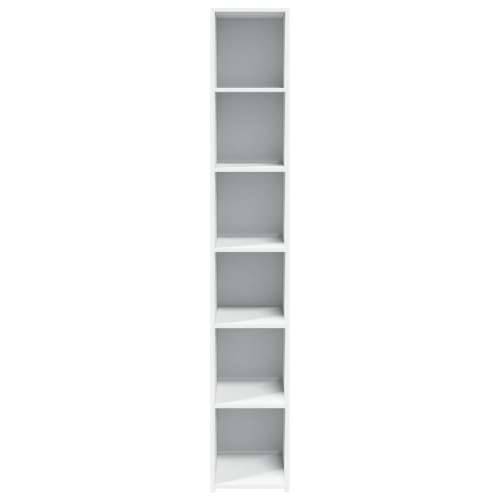 Visoka komoda bijela 30 x 41 x 185 cm od konstruiranog drva - Bijela 1 Cijena