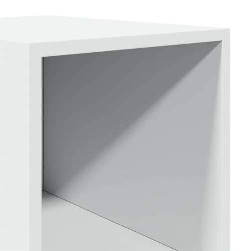 Visoka komoda bijela 30 x 41 x 185 cm od konstruiranog drva - Bijela 1 Cijena