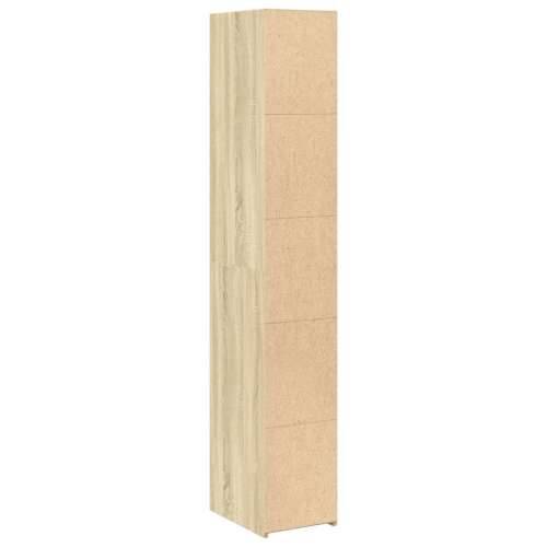 Visoka komoda boje hrasta 30x41x185 cm od konstruiranog drva - sonoma hrast 1 Cijena