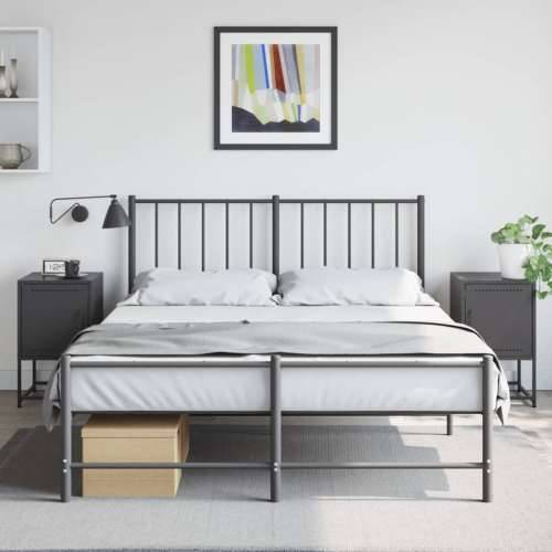 Noćni ormarići 2 kom crni 36 x 39 x 60,5 cm čelični - Crna 2 Cijena