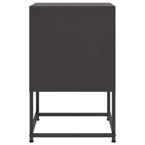 Noćni ormarići 2 kom crni 36 x 39 x 60,5 cm čelični - Crna 2 Cijena