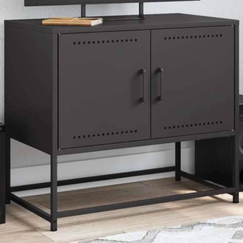 TV ormarić crni 68,5 x 39 x 60,5 cm čelični - Crna 1 Cijena