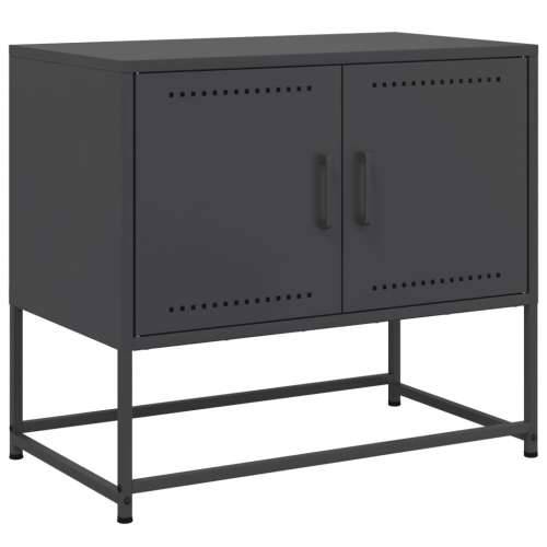 TV ormarić crni 68,5 x 39 x 60,5 cm čelični - Crna 1 Cijena
