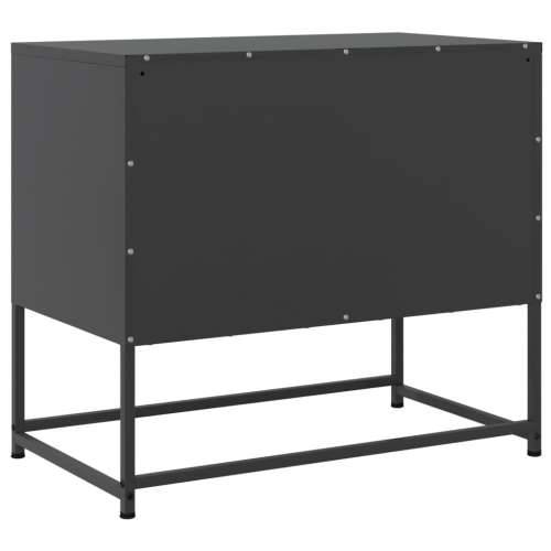 TV ormarić crni 68,5 x 39 x 60,5 cm čelični - Crna 1 Cijena