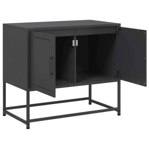 TV ormarić crni 68,5 x 39 x 60,5 cm čelični - Crna 1 Cijena