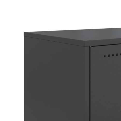 TV ormarić crni 68,5 x 39 x 60,5 cm čelični - Crna 1 Cijena