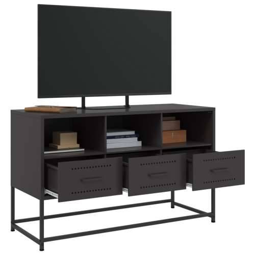 TV ormarić crni 100,5x39x60,5 cm čelični - Crna 1 Cijena