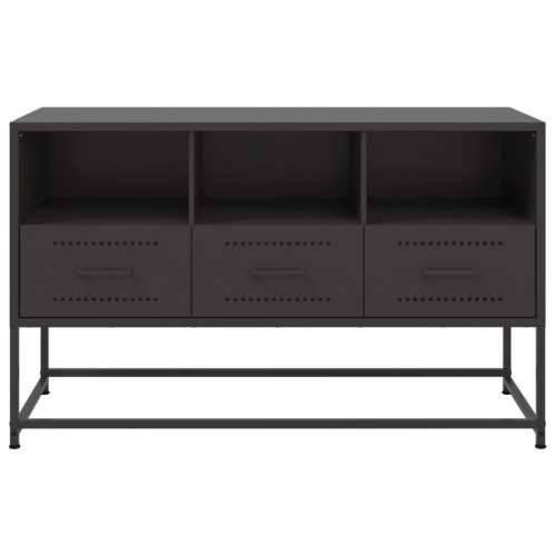 TV ormarić crni 100,5x39x60,5 cm čelični - Crna 1 Cijena