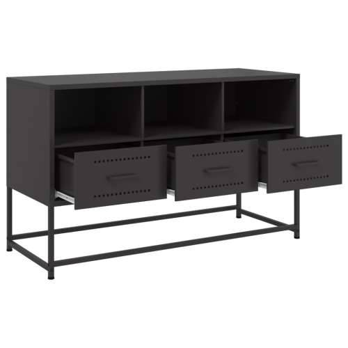 TV ormarić crni 100,5x39x60,5 cm čelični - Crna 1 Cijena