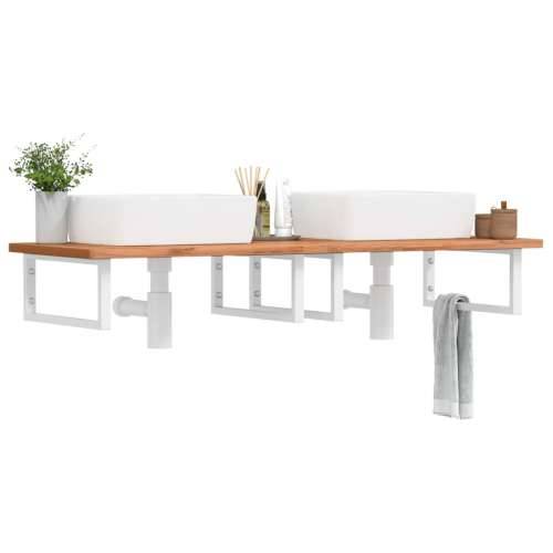 Nosači polica za Lavabo - Umivaonik 2 kom bijeli pravokutni čelični - Bijela 20 x 50 cm 1 Pravokutno Cijena