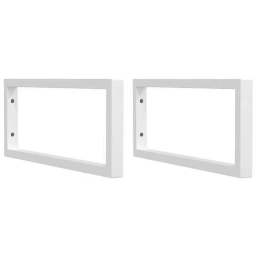 Nosači polica za Lavabo - Umivaonik 2 kom bijeli pravokutni čelični - Bijela 20 x 50 cm 1 Pravokutno Cijena