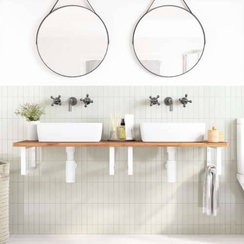 Nosači polica za Lavabo - Umivaonik 2 kom bijeli pravokutni čelični - Bijela 20 x 50 cm 1 Pravokutno Cijena