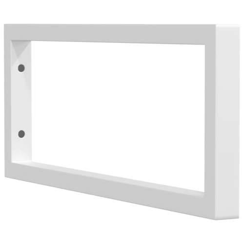 Nosači polica za Lavabo - Umivaonik 2 kom bijeli pravokutni čelični - Bijela 20 x 50 cm 1 Pravokutno Cijena
