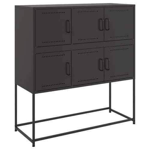 Komoda crna 100,5 x 39 x 107 cm od čelika - Crna 1 Cijena