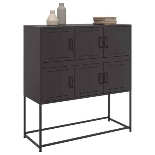 Komoda crna 100,5 x 39 x 107 cm od čelika - Crna 1 Cijena