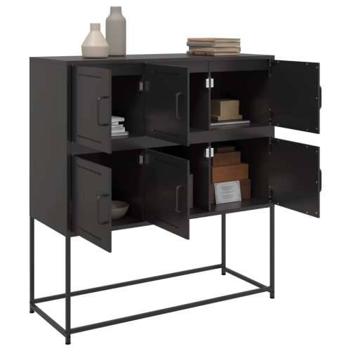 Komoda crna 100,5 x 39 x 107 cm od čelika - Crna 1 Cijena