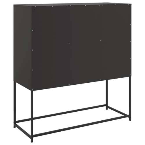 Komoda crna 100,5 x 39 x 107 cm od čelika - Crna 1 Cijena