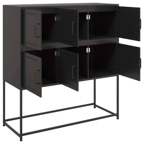 Komoda crna 100,5 x 39 x 107 cm od čelika - Crna 1 Cijena