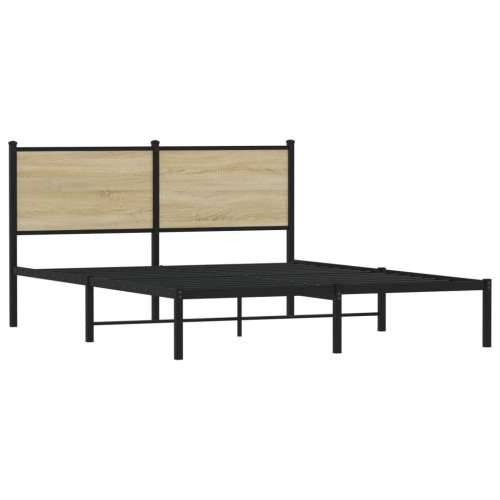 Metalni okvir kreveta bez madraca boja hrasta sonome 140x190 cm - sonoma hrast 140 x 190 cm s uzglavljem Cijena