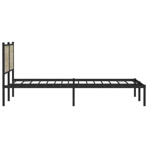 Metalni okvir kreveta bez madraca boja hrasta sonome 183x213 cm - sonoma hrast 183 x 213 cm s uzglavljem Cijena