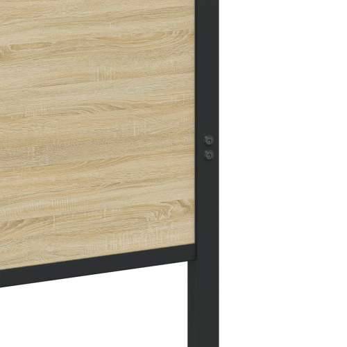 Metalni okvir kreveta bez madraca boja hrasta sonome 100x190 cm - sonoma hrast 100 x 190 cm s uzglavljem i podnožjem Cijena