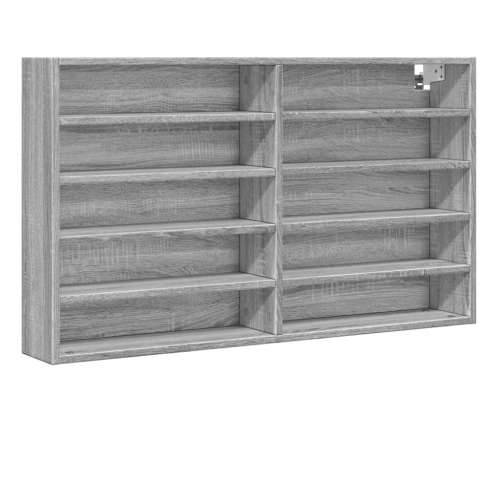 Vitrina boja sivog hrasta sonome 100x15x58 cm drvena - Sivi hrast sonoma 100 x 15 x 58 cm 1 Cijena