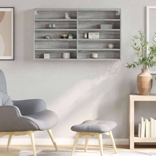 Vitrina boja sivog hrasta sonome 100x15x58 cm drvena - Sivi hrast sonoma 100 x 15 x 58 cm 1 Cijena
