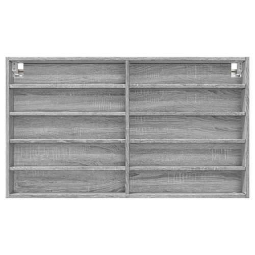 Vitrina boja sivog hrasta sonome 100x15x58 cm drvena - Sivi hrast sonoma 100 x 15 x 58 cm 1 Cijena