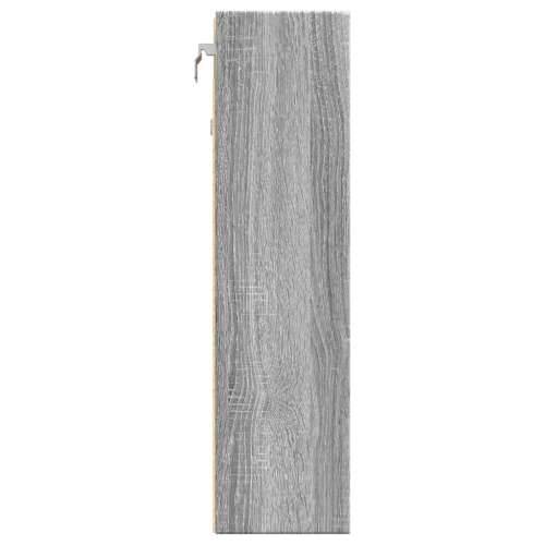 Vitrina boja sivog hrasta sonome 100x15x58 cm drvena - Sivi hrast sonoma 100 x 15 x 58 cm 1 Cijena