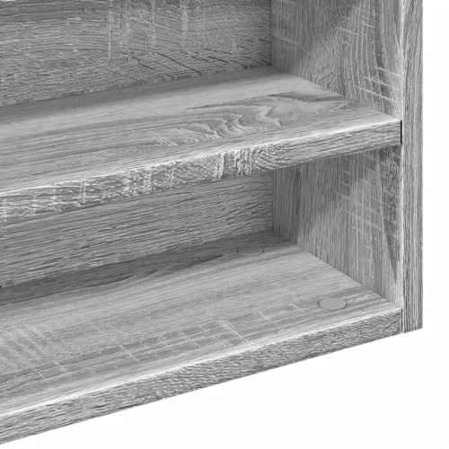 Vitrina boja sivog hrasta sonome 100x15x58 cm drvena - Sivi hrast sonoma 100 x 15 x 58 cm 1 Cijena