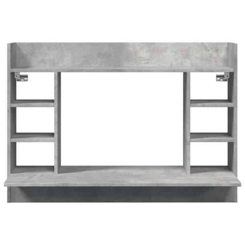 Zidni radni stol siva boja betona 105x48x75cm konstruirano drvo - Beton siva Cijena