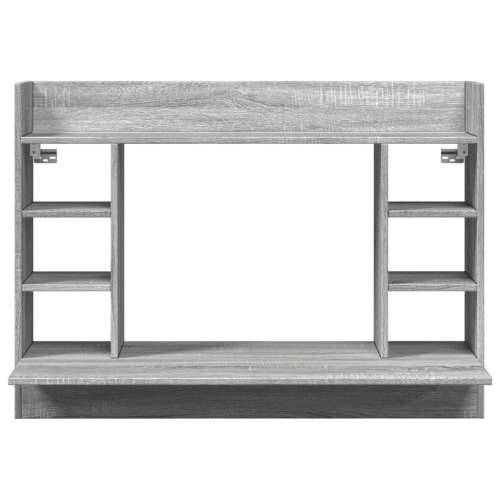 Zidni radni stol boja sivog hrasta sonome 105x48x75 cm drveni - Sivi hrast sonoma Cijena