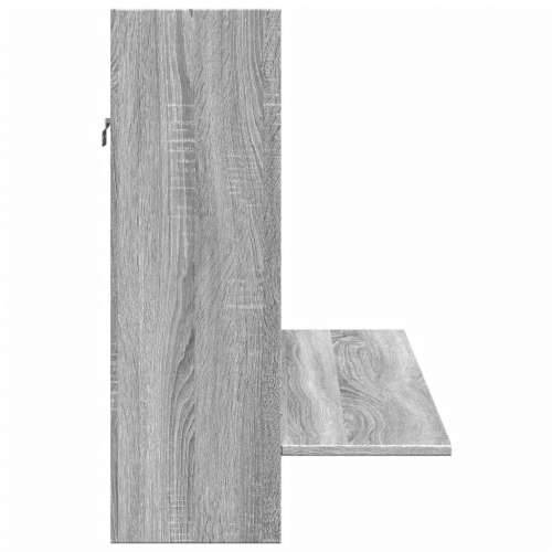 Zidni radni stol boja sivog hrasta sonome 105x48x75 cm drveni - Sivi hrast sonoma Cijena