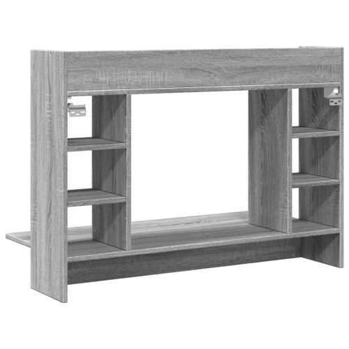 Zidni radni stol boja sivog hrasta sonome 105x48x75 cm drveni - Sivi hrast sonoma Cijena