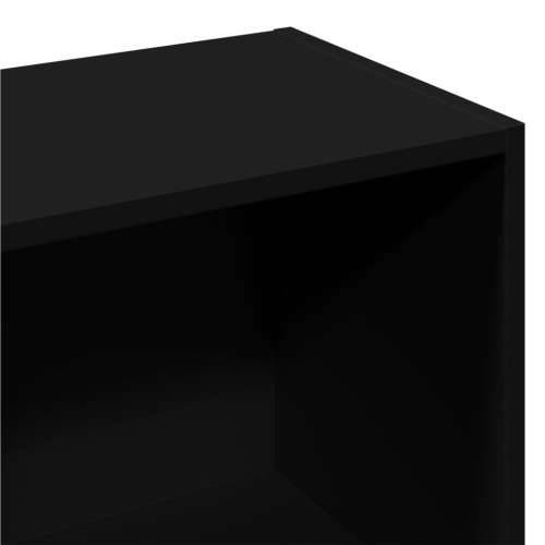 Regal za knjige crni 57 x 28,5 x 174 cm od konstruiranog drva - Crna 1 174 cm Cijena